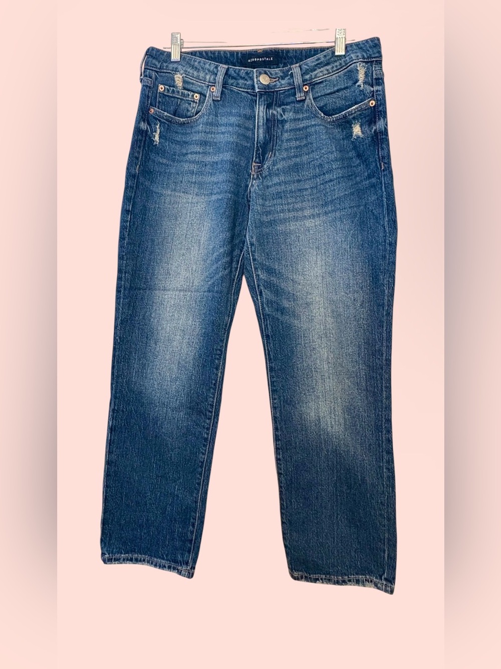 Aéropostale Mid-Rise Ankle Straight Jeans